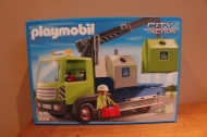 Playmobil vrachtwagen met glascontainers 6109. nieuw.