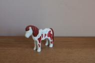 Playmobil pony wit met bruine vlekken